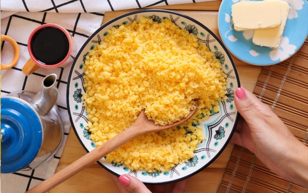 Cuscuz Nordestino Simples: A Receita Tradicional, Fofinha e que Eu Faço Todos os Dias Cuscuz Nordestino Simples