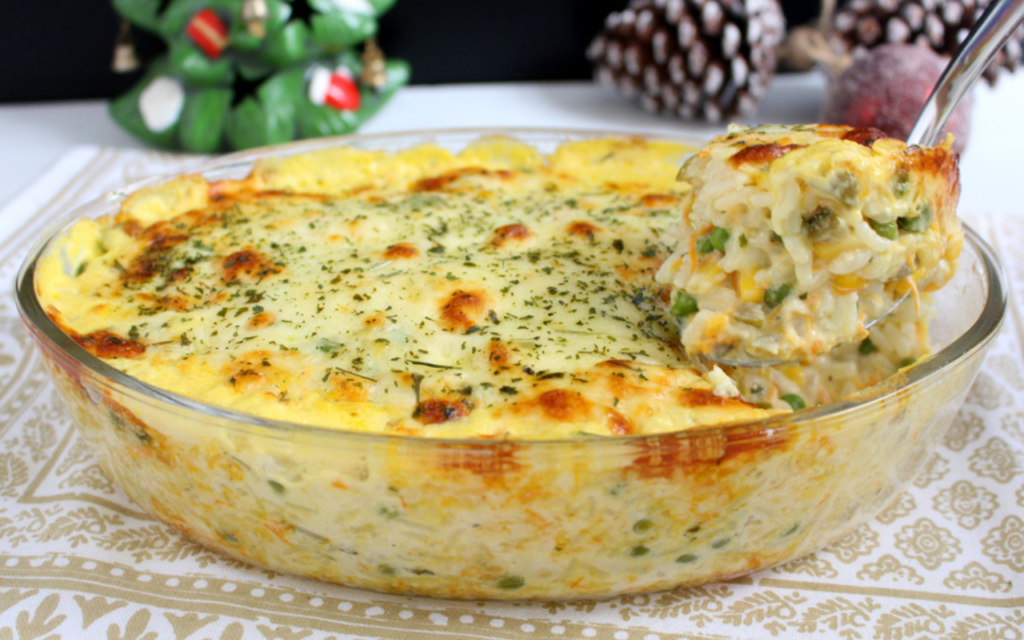 🍚 Arroz de Forno Cremoso: Receita Fácil e Rápida para o Almoço Arroz de Forno Cremoso