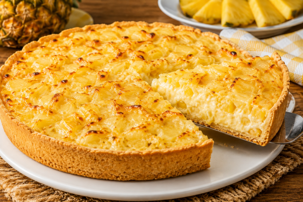 Torta de Abacaxi Cremosa: Receita Fácil, Gelada e Irresistível Torta de Abacaxi Cremosa